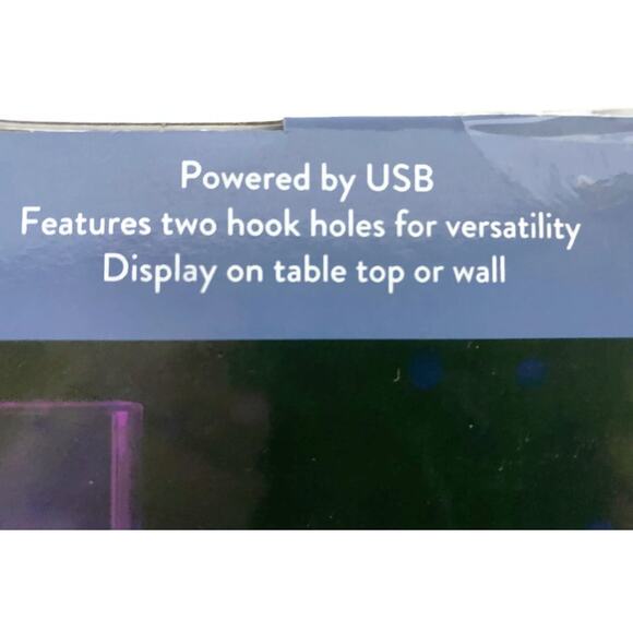 Elements LED Neon Hustle Light-Up Sign Clear Acrylic Hot Pink New & Unopened - Picture 6 of 8